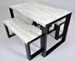 VINTAGE FINISH 1TABLE+1BENCH+2CHAIRS